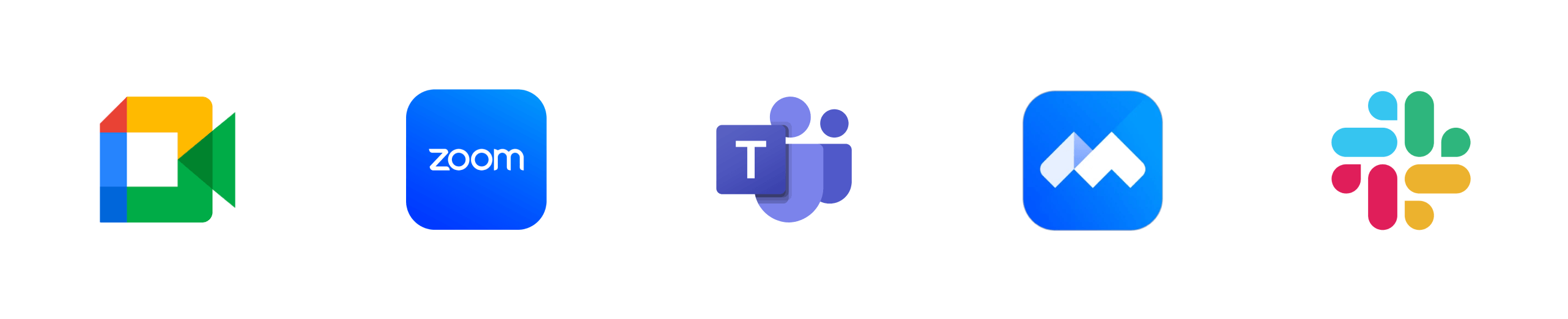 Transync AI 支持 Google Meet、Zoom、Teams、腾讯会议、Slack 等会议平台