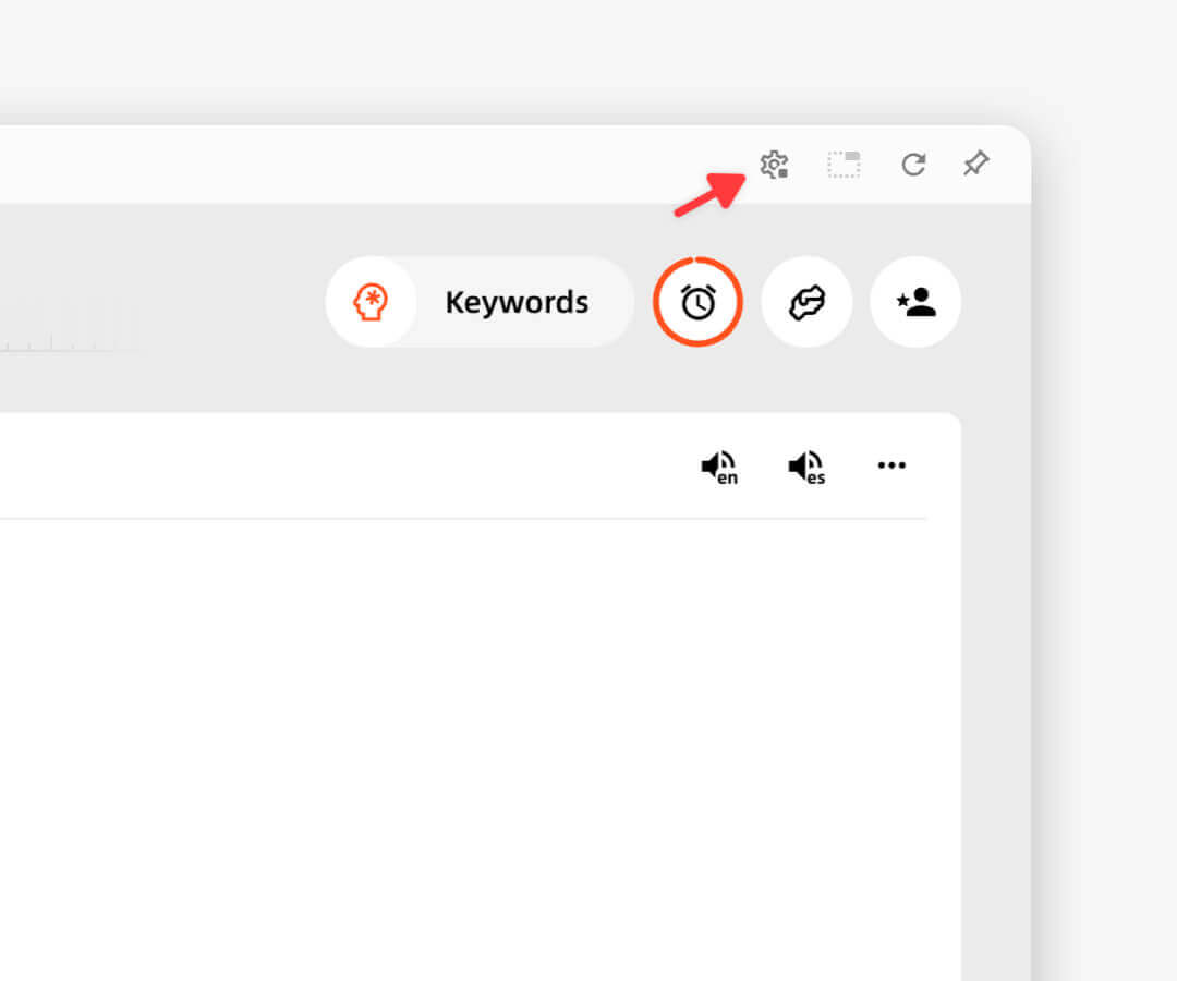 Transync AI floating subtitle overlay displaying real-time translation on mac desktop screen
